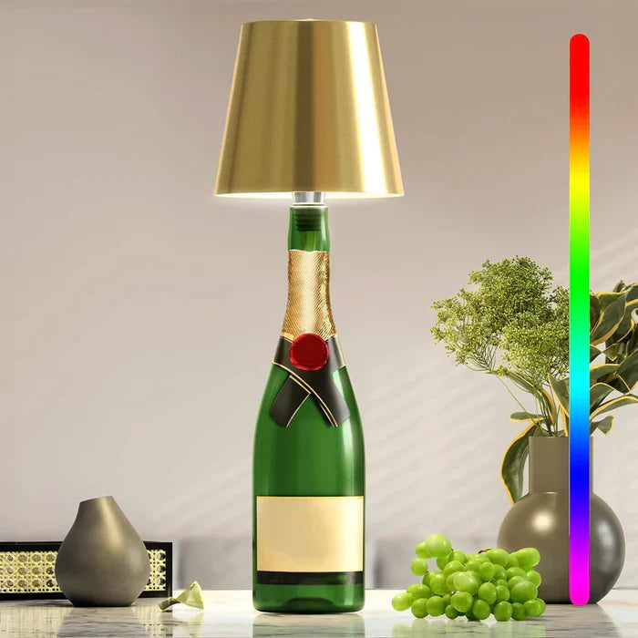 Bærbar LED Flaskelampe Med Touch Kontrol