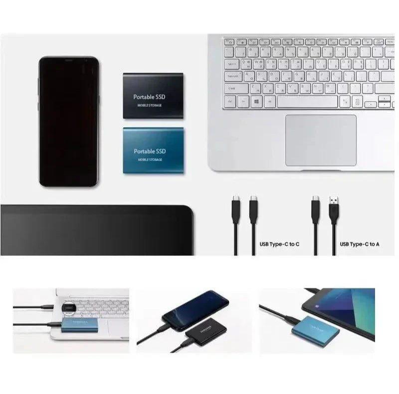 Bærbar SSD Drev Højhastighed Kompakt Design