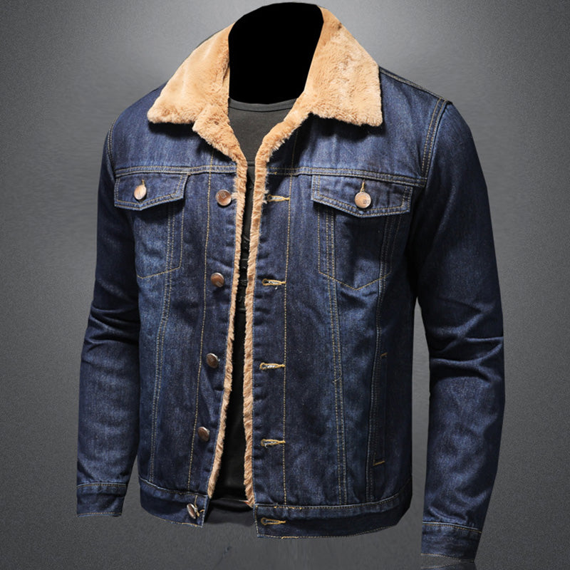 Jackson Herre Denimjakke – Varm Fôret Jeansjakke med Klassisk og Moderne Stil