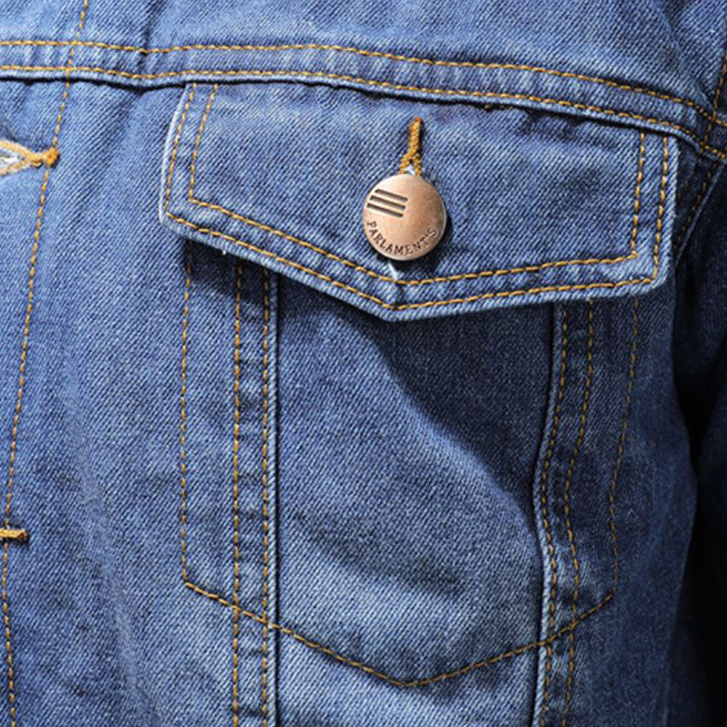 Jackson Herre Denimjakke – Varm Fôret Jeansjakke med Klassisk og Moderne Stil