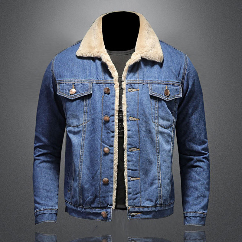 Jackson Herre Denimjakke – Varm Fôret Jeansjakke med Klassisk og Moderne Stil