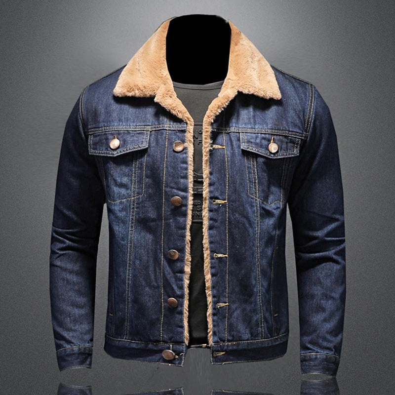 Jackson Herre Denimjakke – Varm Fôret Jeansjakke med Klassisk og Moderne Stil