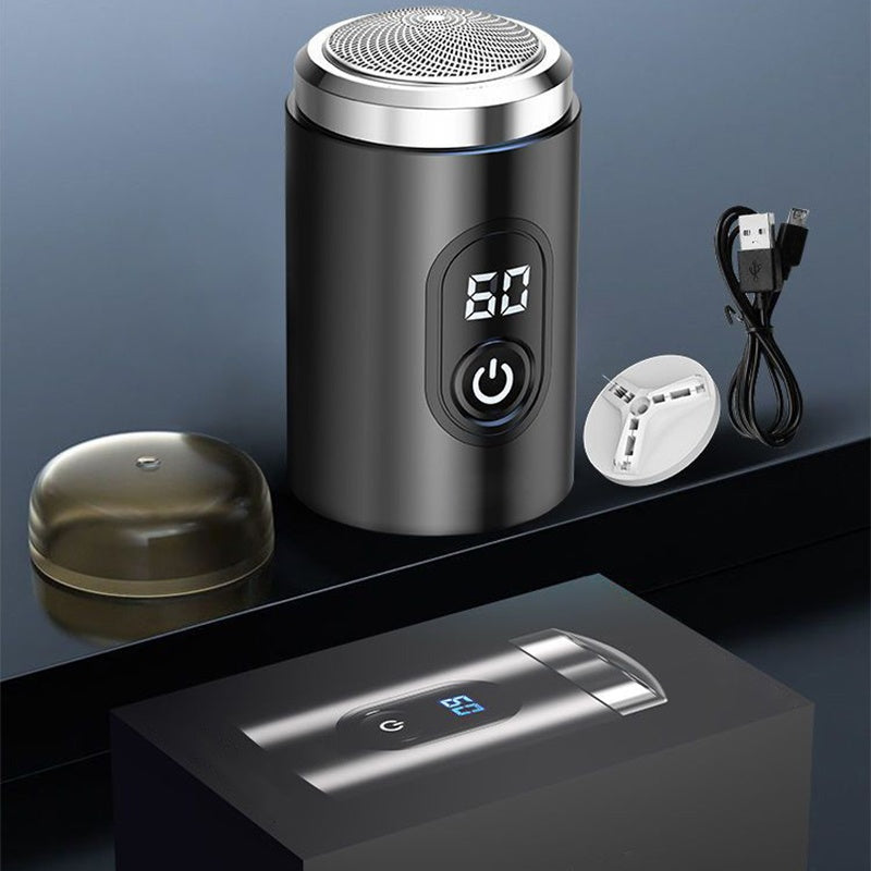 BestShaver | Mini Vandtæt Digital Barbermaskine | Mand/Kvinde/Unisex | Sort/Blå
