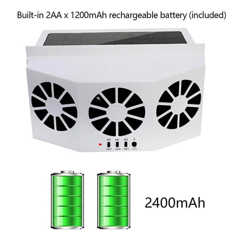 Bilventilator Solcelledrevet