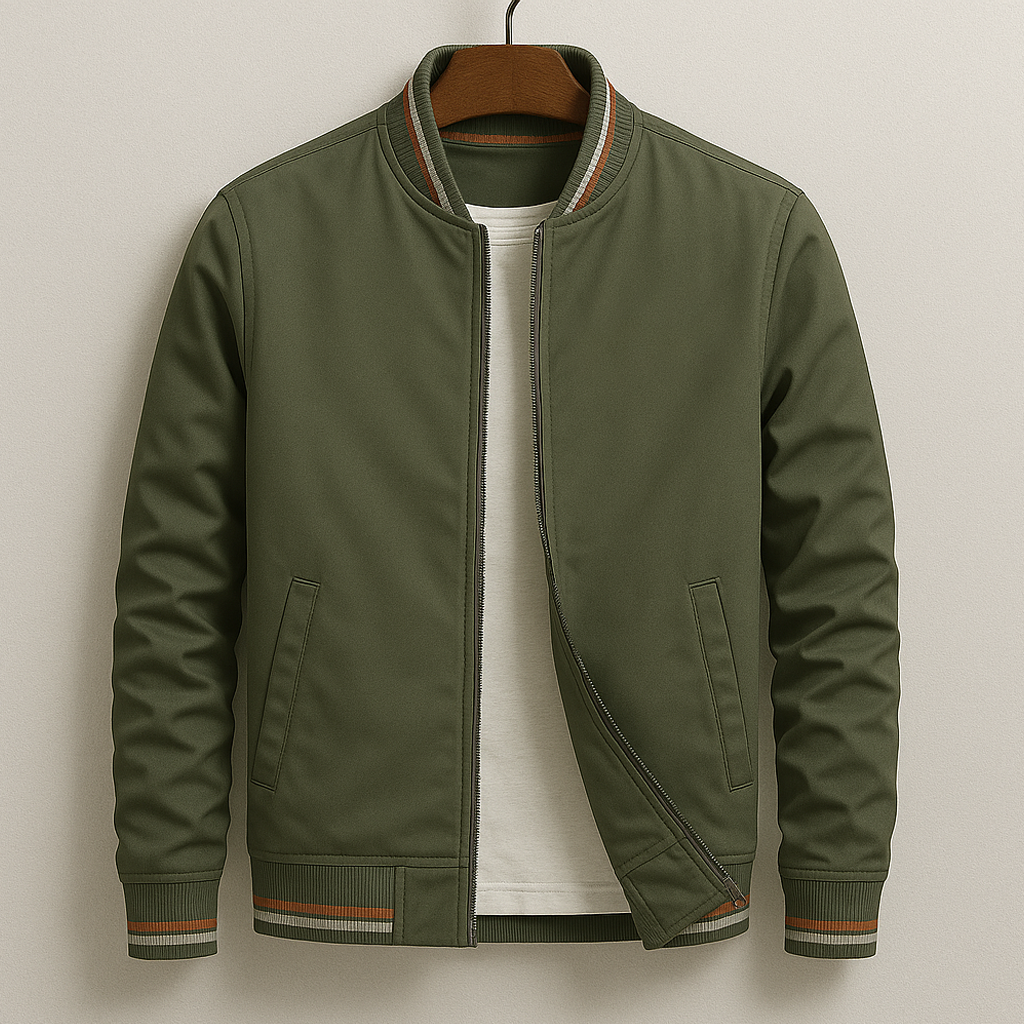 Bob Blouson Bomber Herre – Letvægts & Elegant Varsity Jakke med Moderne Stil