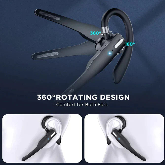 Bluetooth Headset med Dual Mic til Professionel Brug