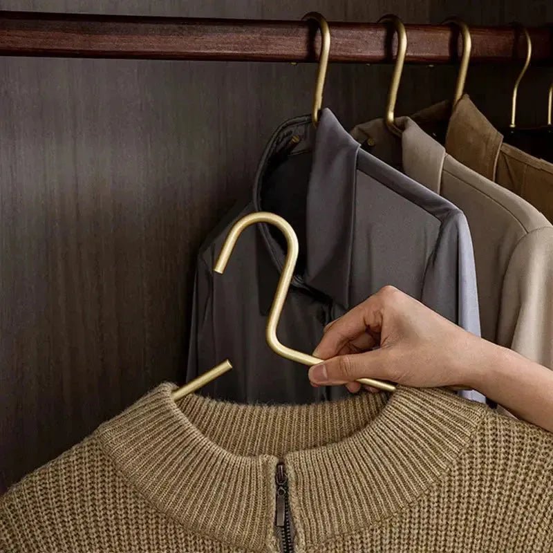 Bøjlesæt til Garderobe Guld og Sølv Moderne Design