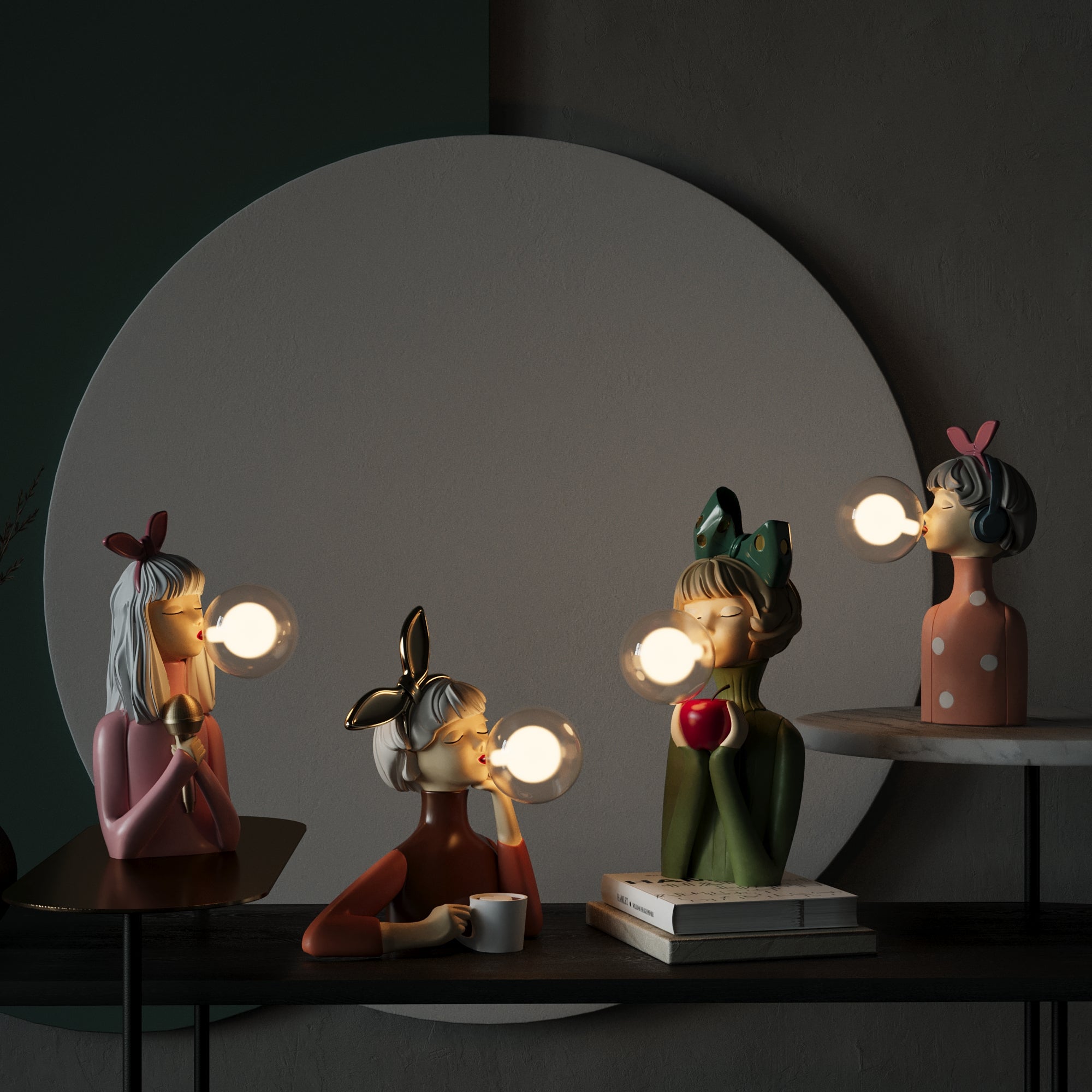 Bordlampe Håndlavet Kunstnerisk Design