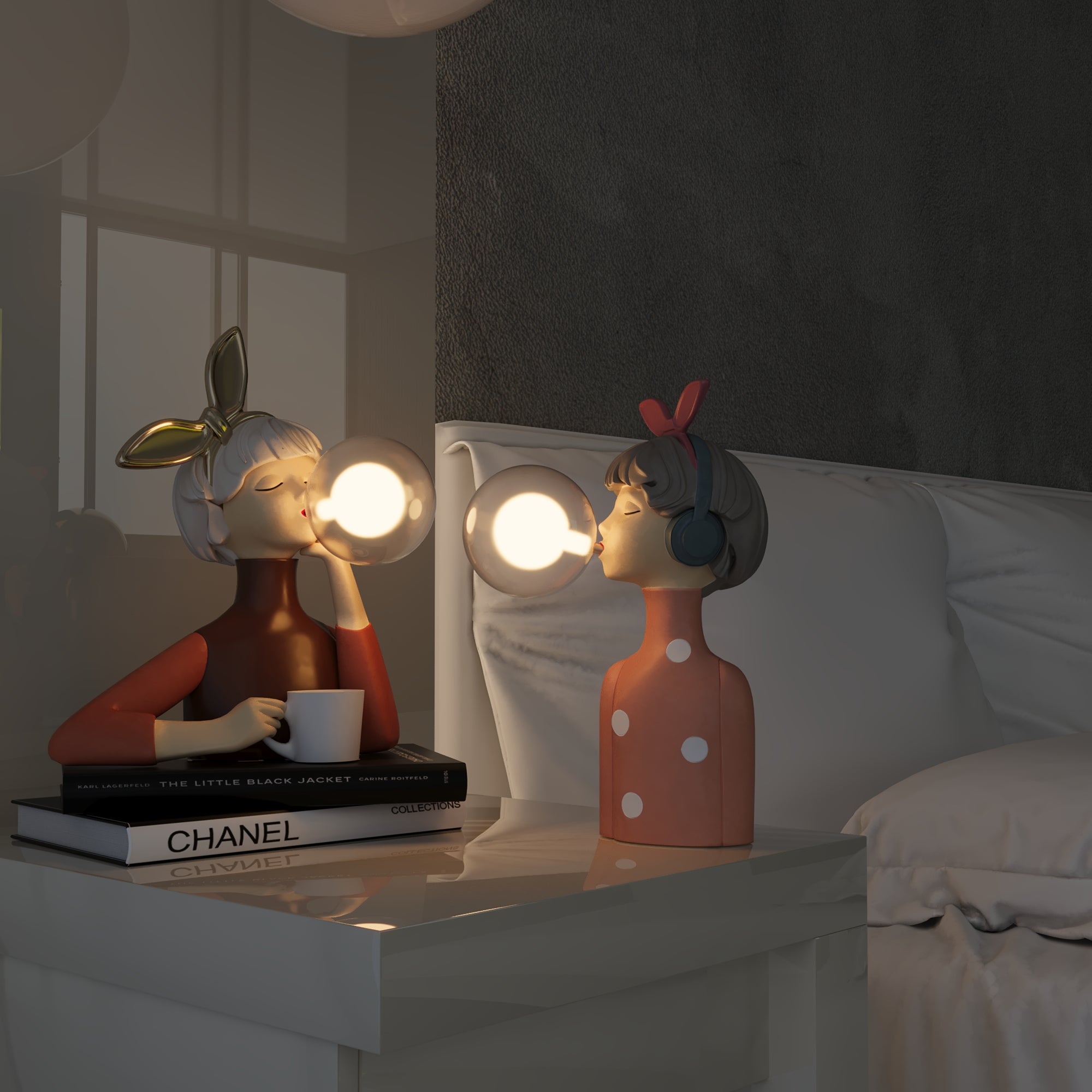 Bordlampe Håndlavet Kunstnerisk Design