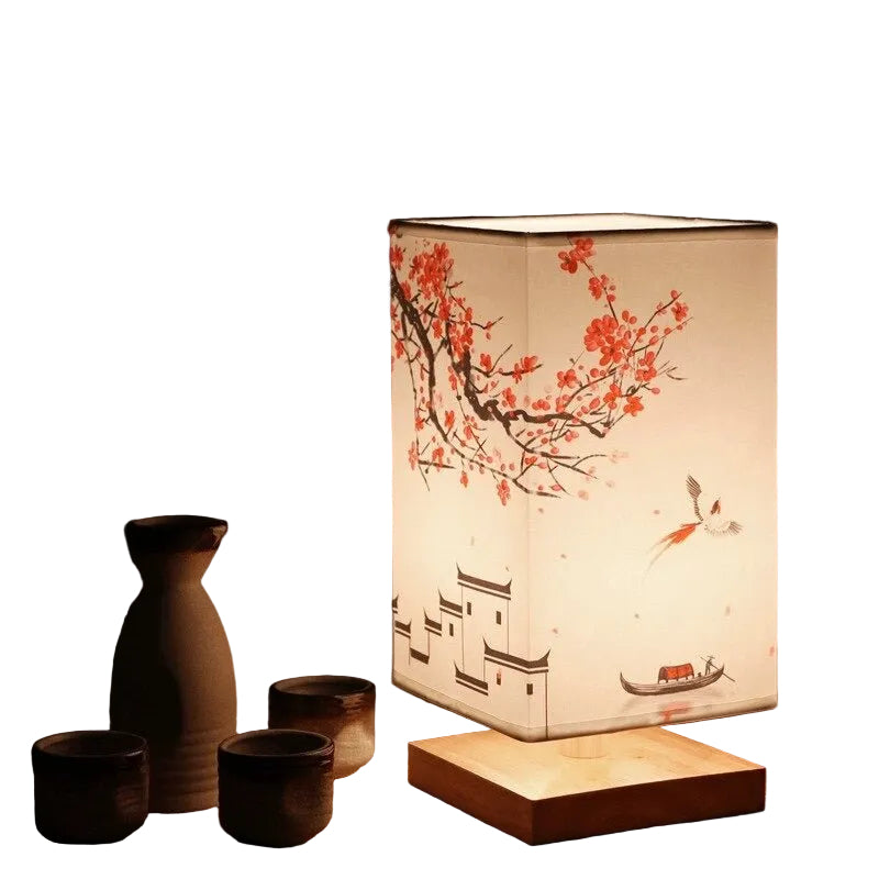 Bordlampe i Japansk Skandinavisk Stil