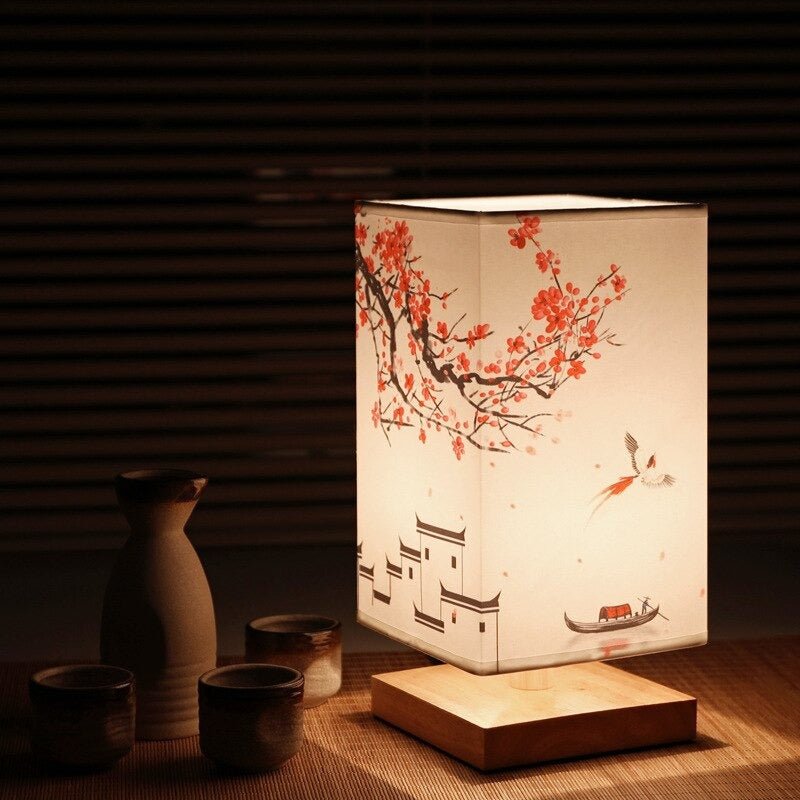 Bordlampe i Japansk Skandinavisk Stil