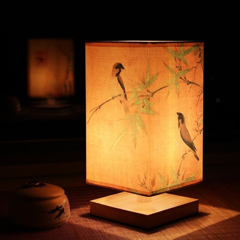 Bordlampe i Japansk Skandinavisk Stil