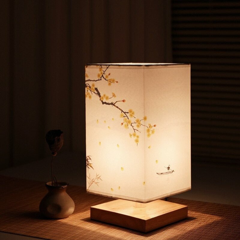 Bordlampe i Japansk Skandinavisk Stil