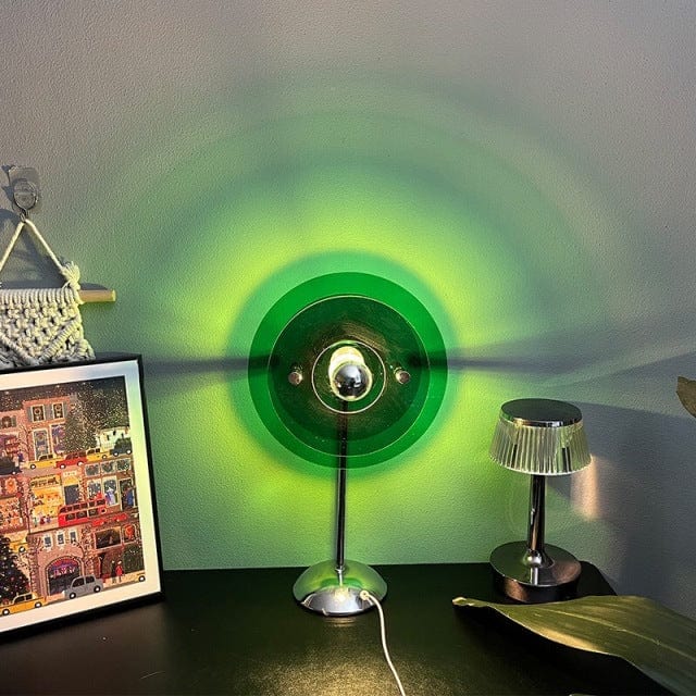 Bordlampe med Solnedgangsprojektion