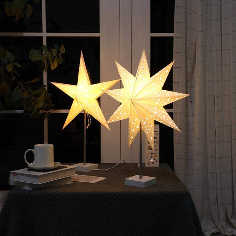 Bordlampe med Stjernedesign