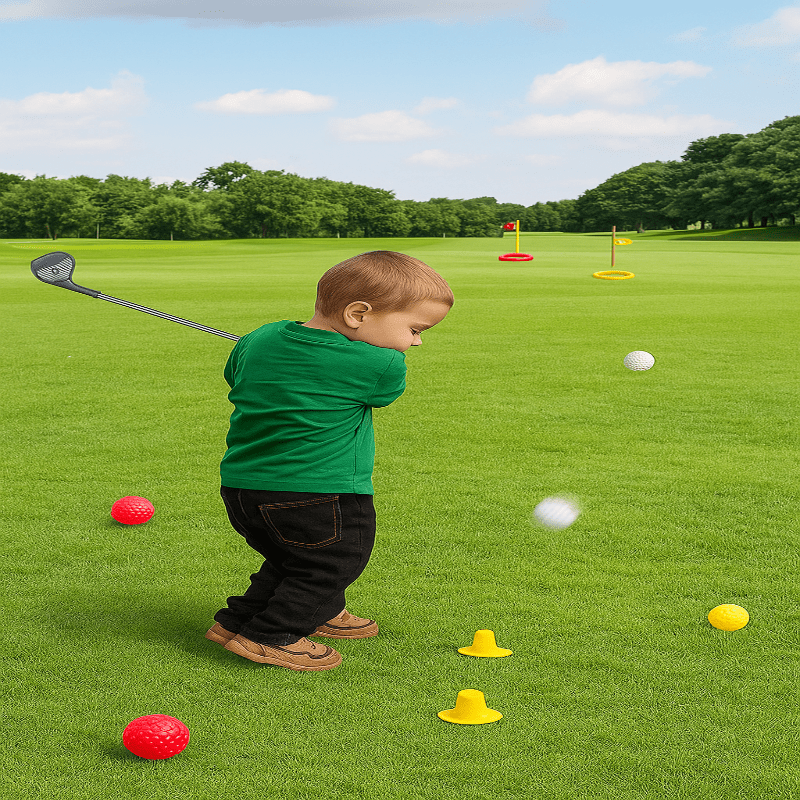 Børnegolfsæt med Justerbare Køller til Børn