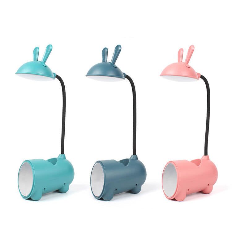 Børnelampe Touch-Lampe med Penneholder Kanin Design