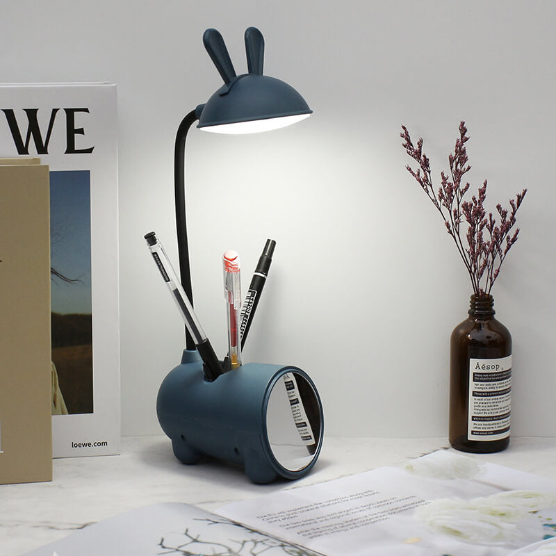 Børnelampe Touch-Lampe med Penneholder Kanin Design