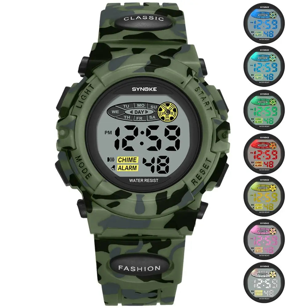 Børns Digitale Armbåndsur Farverigt Design