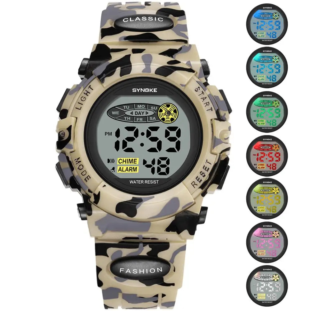 Børns Digitale Armbåndsur Farverigt Design