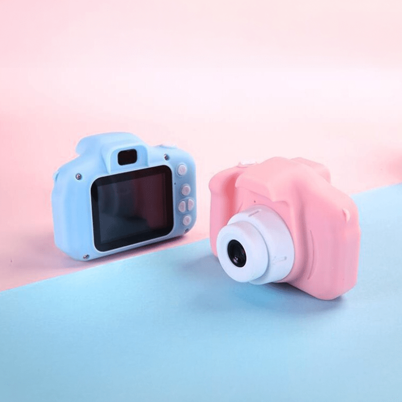 Børns Digitalkamera Kreativ Fotografi Dobbeltkamera 1080p HD