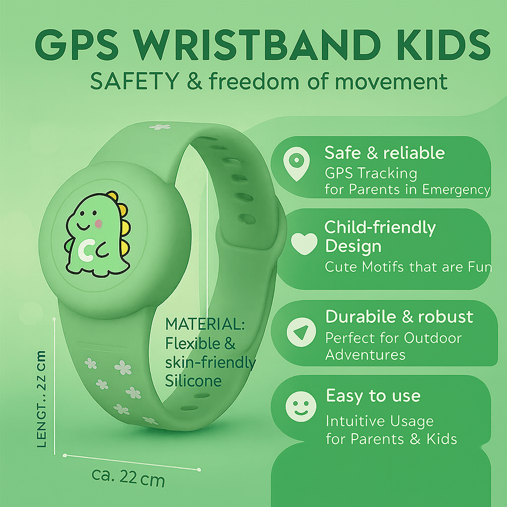 Børns GPS-Armbånd Justerbart Farverigt Design