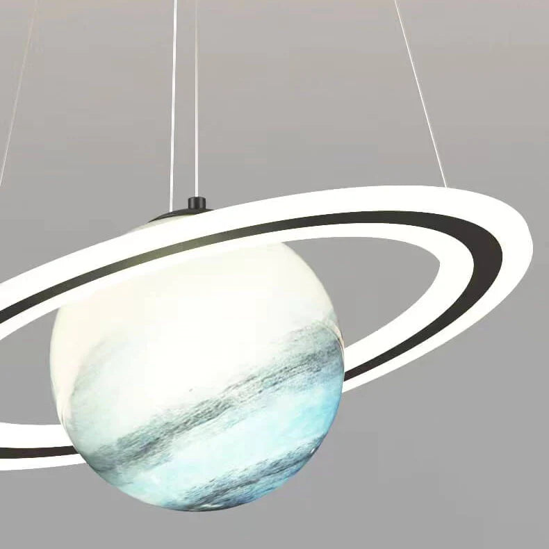 Børns LED Hængelampe Planetarisk Design