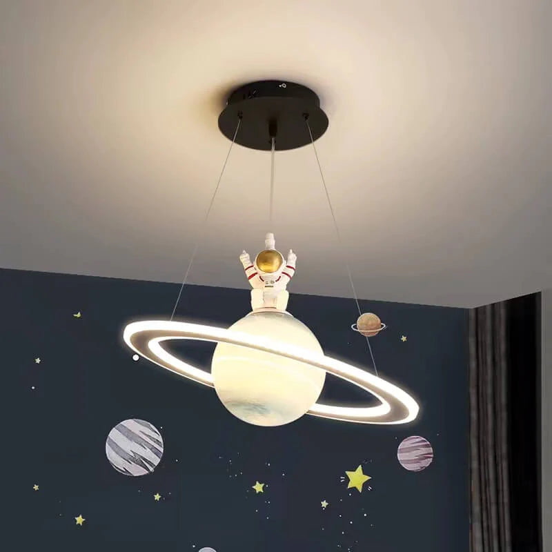 Børns LED Hængelampe Planetarisk Design