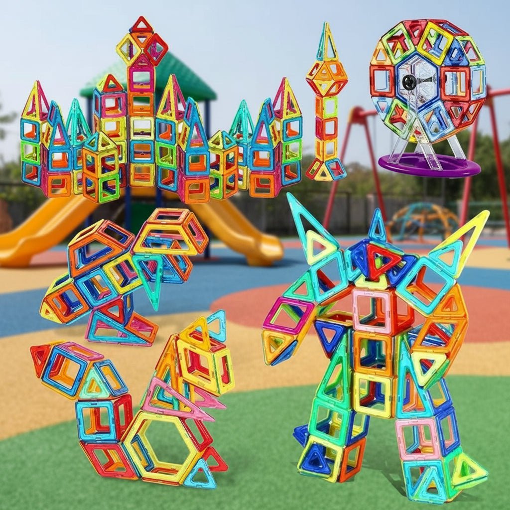 Børns Magnetiske Byggeklodser Kreativ Leg