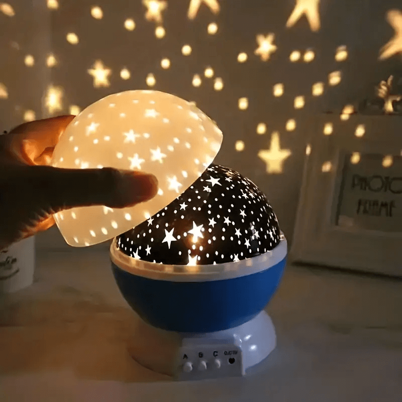 Børns Stjerneprojektor Natlampe Farverig