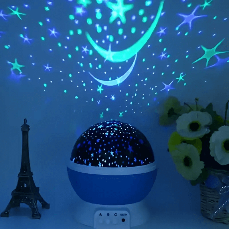 Børns Stjerneprojektor Natlampe Farverig