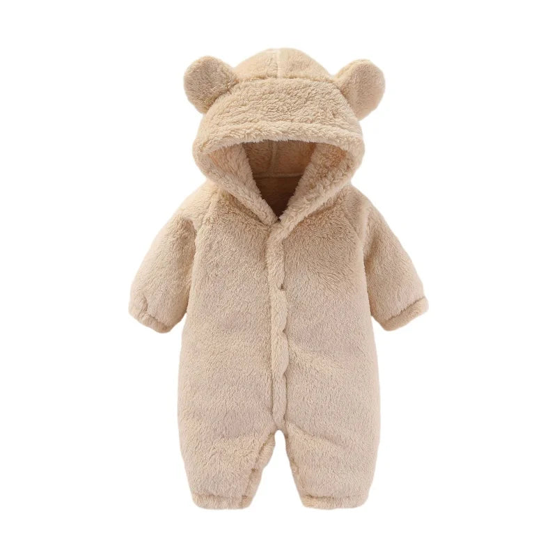 Børns Teddy Jumpsuit med Hætte