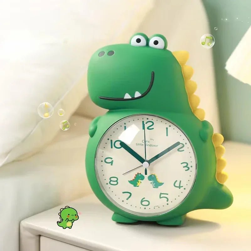 Børns Vækkeur Dinosaur Design Med Blidt Lys