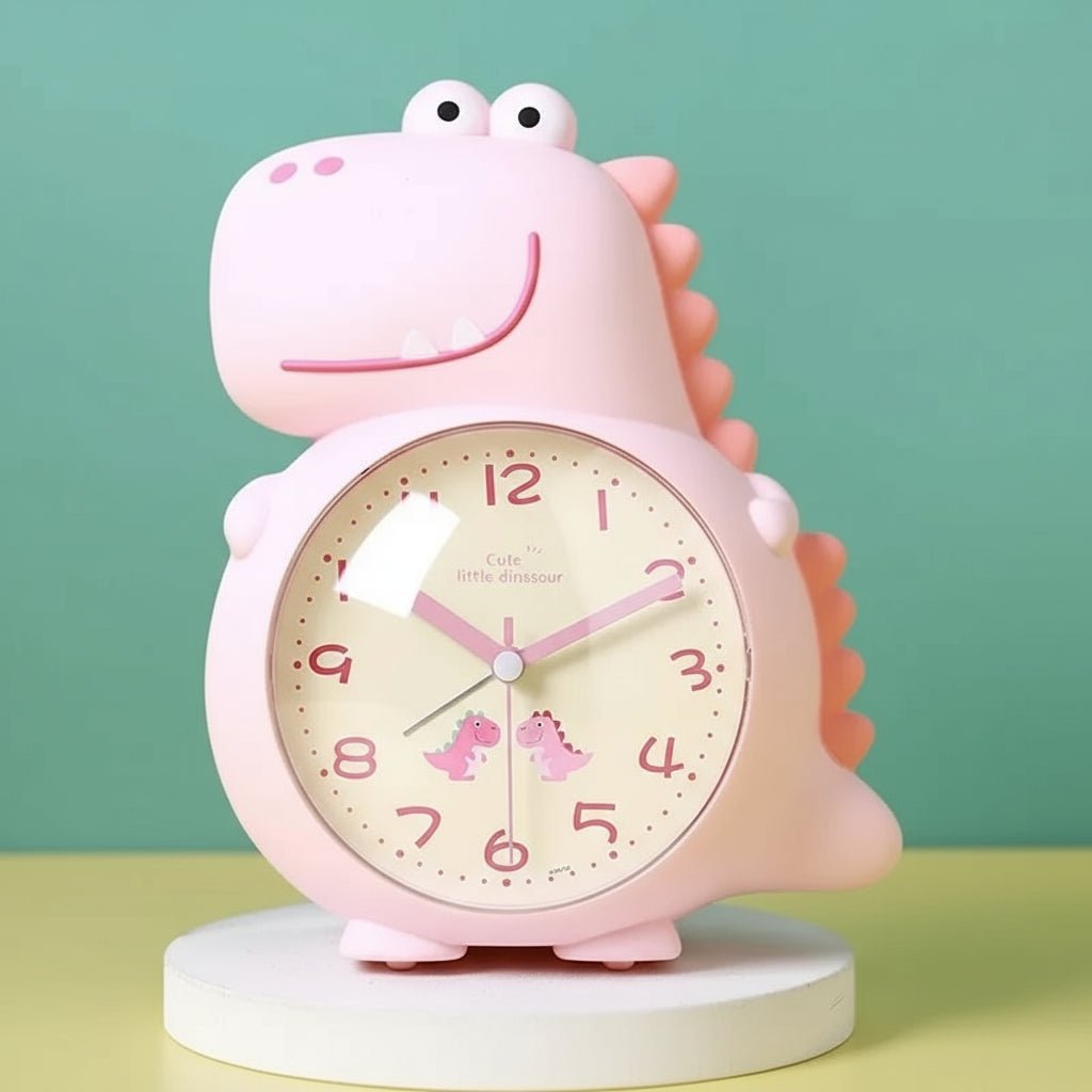 Børns Vækkeur Dinosaur Design Med Blidt Lys