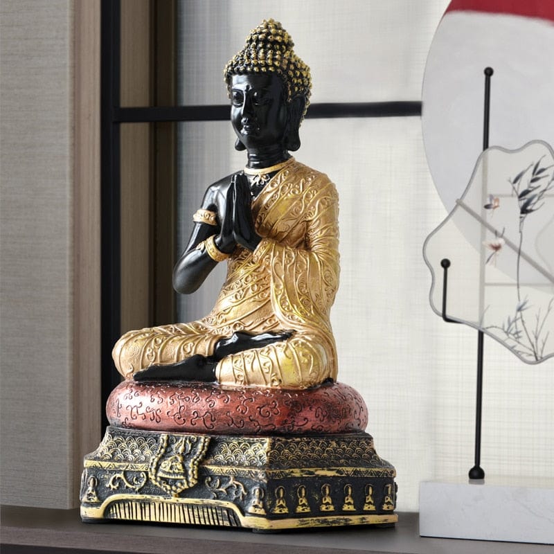 Buddha Statue Mediterende Design