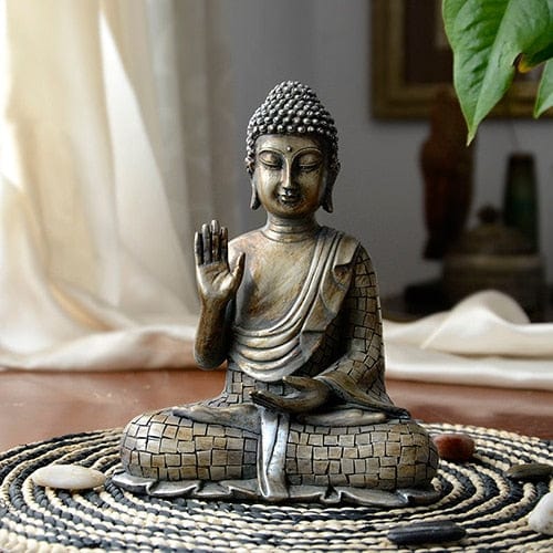 Buddha Statue Mediterende Design