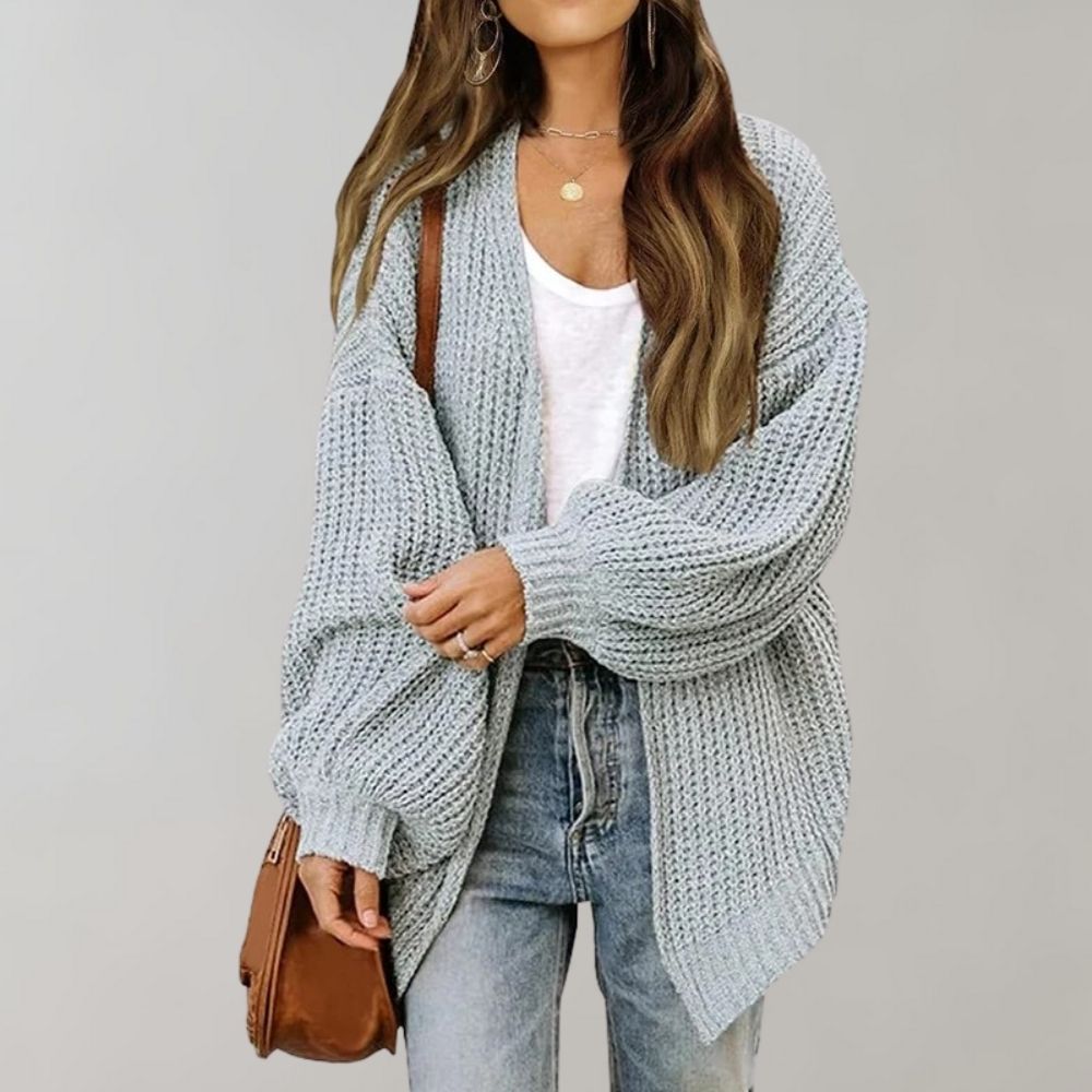 Kali Cardigan Kvinde – Oversized Sweater i Blødt Strik & Elegant Casual Snit