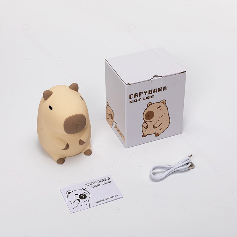 SquishBara | Capybara Squishy Nattelys Ideelt Gave til Alle Aldersgrupper
