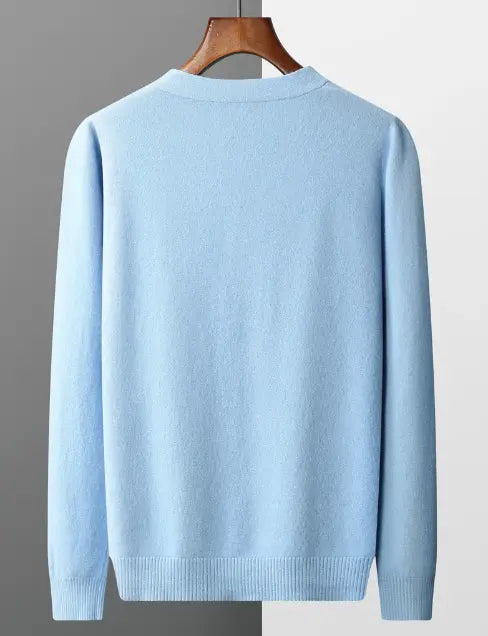 Cardigan til Herre med Tidløst Design og Knaplukning
