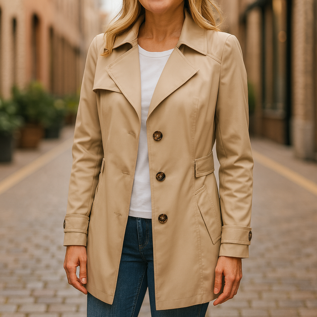 Jamie | Elegant Efterårs Trench Coat