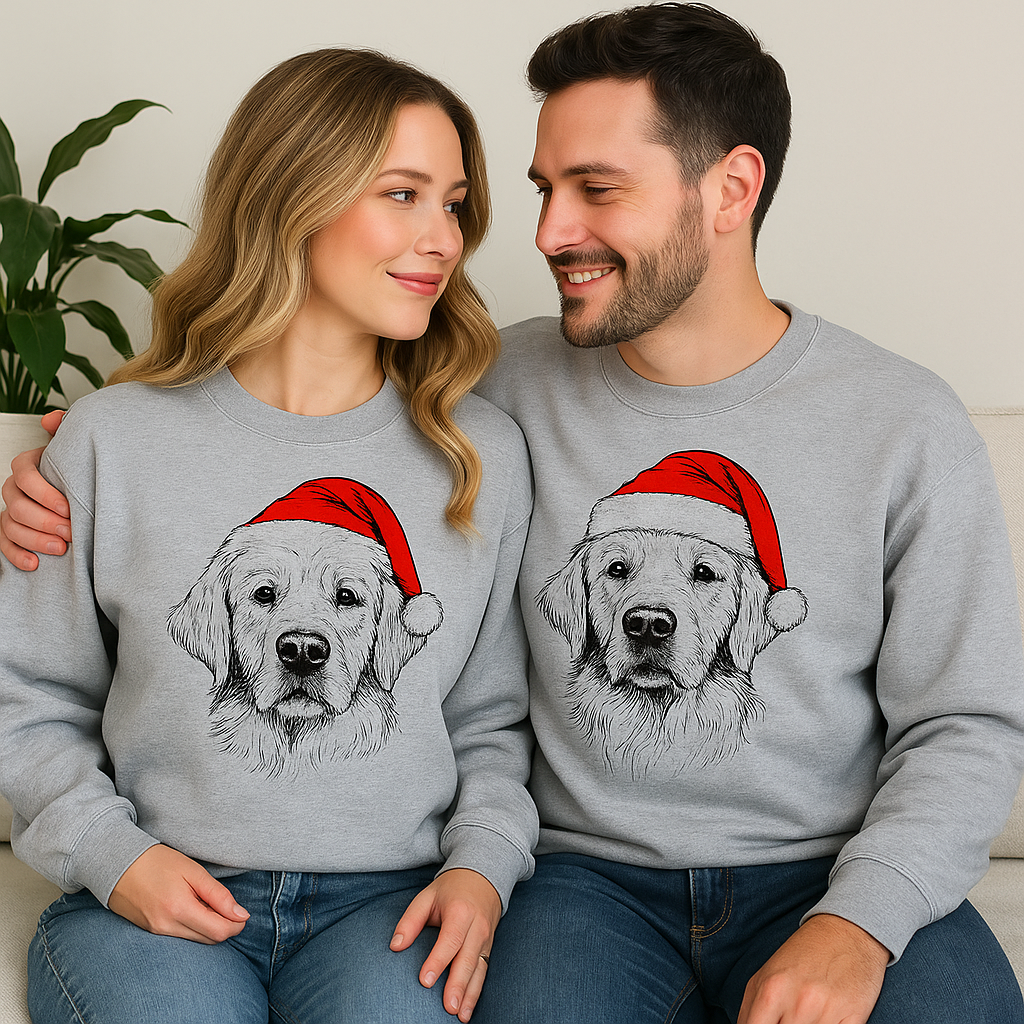 Santa Paws | Komfortabel unik julesweater med din hund
