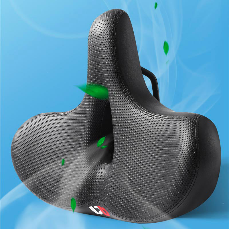 Cykelsæde Ekstra Bredt Ergonomisk PU-Læder Ventilation