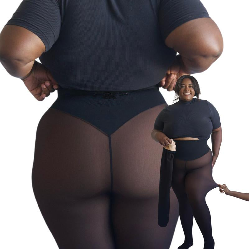 ThermoCurve | Original Fleeceforede Leggings Talje Bestemmende Varm Slank