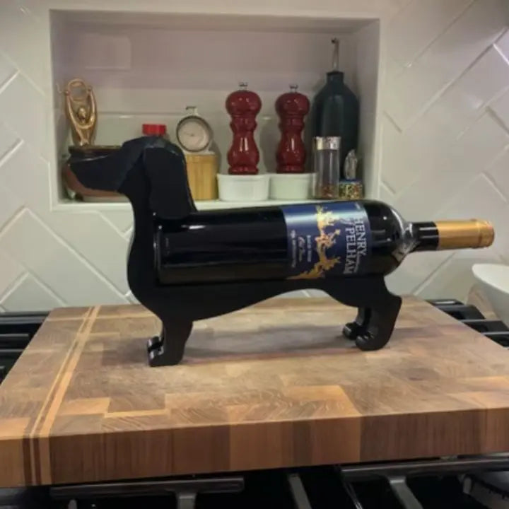 Dachshund Vinflaskeholder Unik Design Dekorativ Indretning
