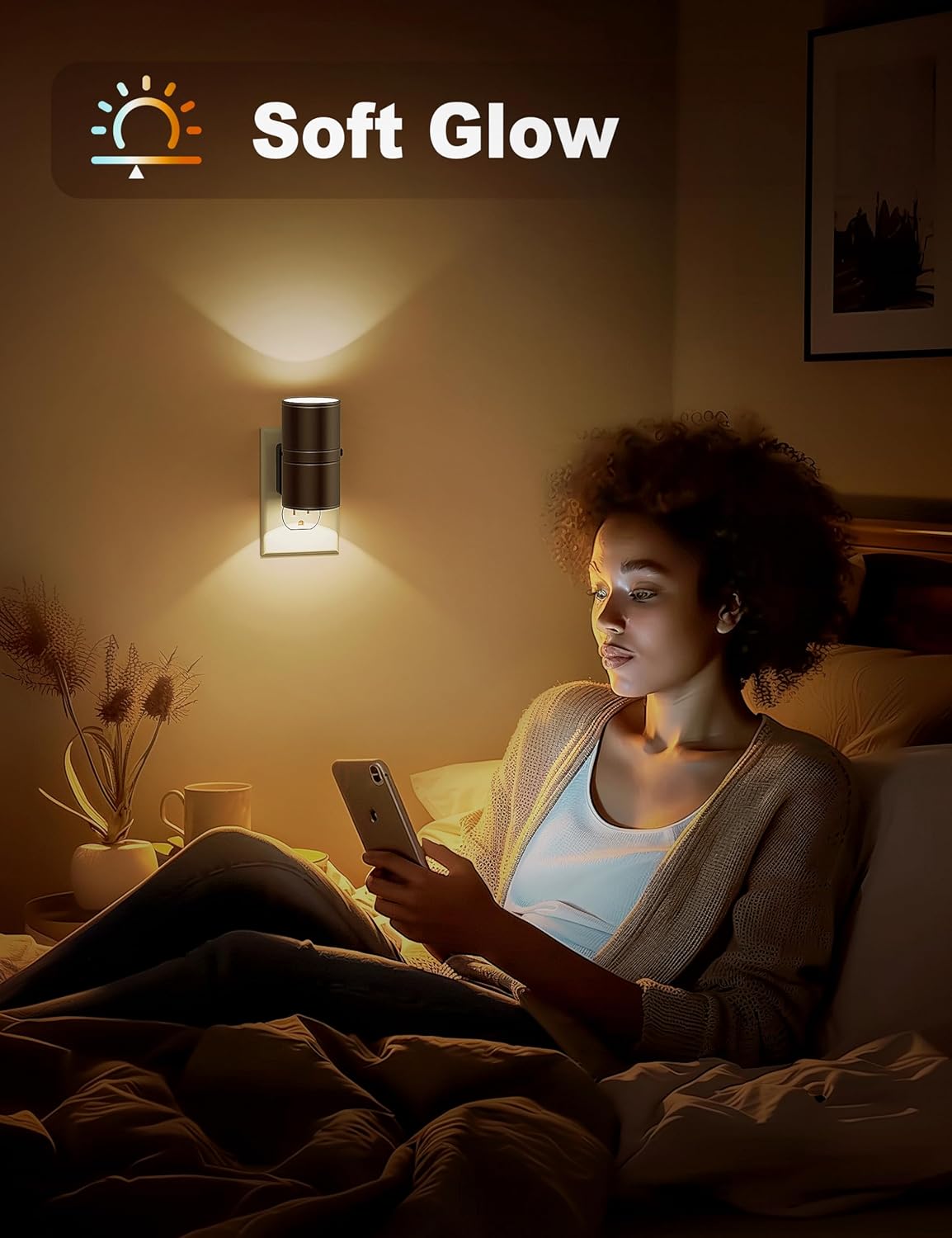Dæmpbar LED Natlampe til Soveværelser og Korridorer