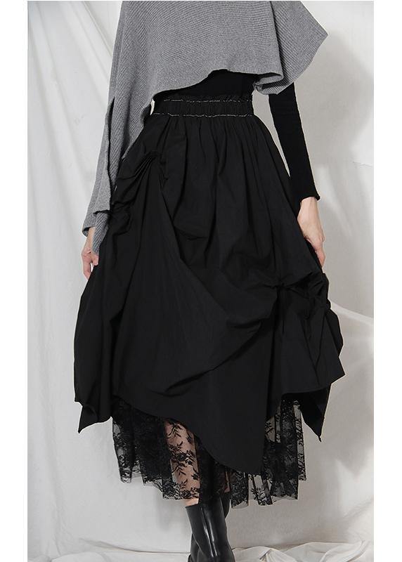 Kvinders Asymmetrisk Patchwork Sommernederdel