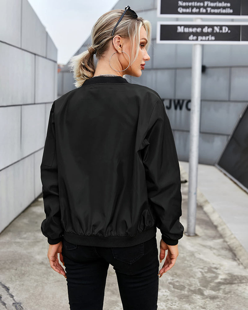Kvinders Bomber Jakke Klassisk StiL