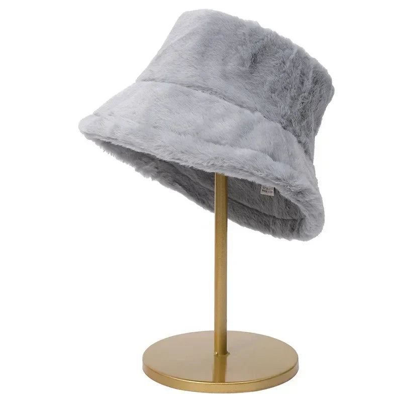 Dame Bucket Hat Varm Stilfuld
