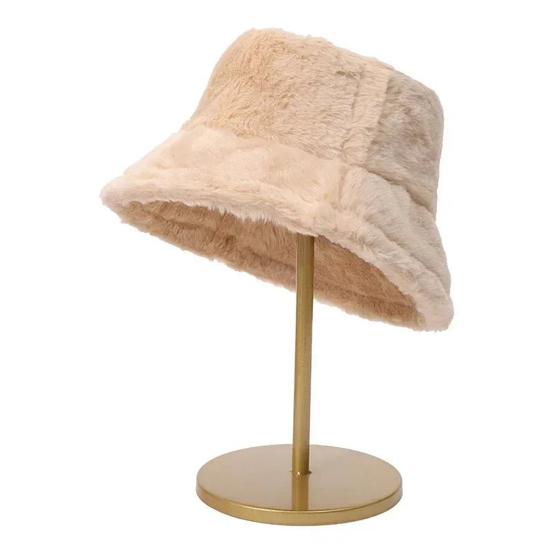 Dame Bucket Hat Varm Stilfuld