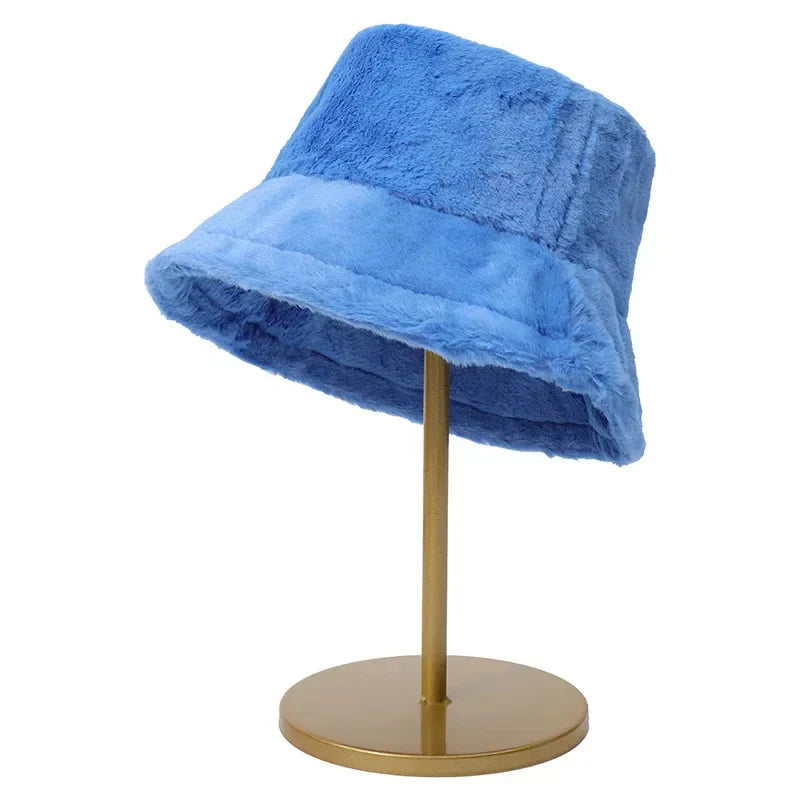Dame Bucket Hat Varm Stilfuld